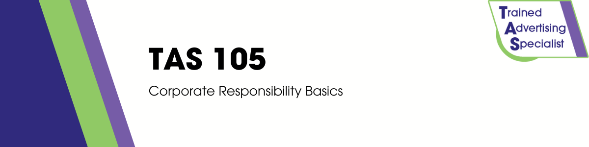 TAS105: Corporate Responsibility