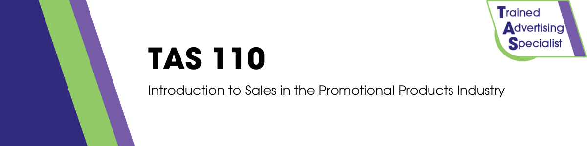 TAS110: Introduction to Promotional Products Sales